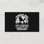 Mens Poodle Dad Like A Regular Dad Funny Poodle Do Visitekaartje (Achterkant)