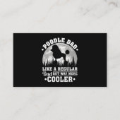 Mens Poodle Dad Like A Regular Dad Funny Poodle Do Visitekaartje (Voorkant)