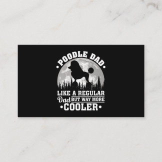 Mens Poodle Dad Like A Regular Dad Funny Poodle Do Visitekaartje
