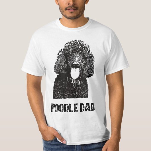 Mens Poodle Dad - Standard Poodle Dad  T-shirt (Voorkant)