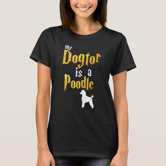 Mens Poodle Poedel T-shirt (Voorkant)