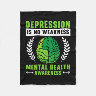 Mens prevention awareness mental health depression fleece deken