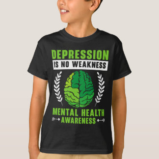 Mens prevention awareness mental health depression t-shirt