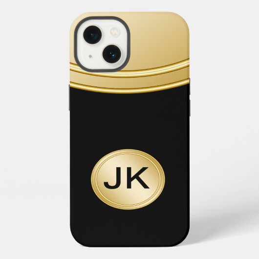 Mens Professional Monogram iPhone Hoesje (Achterkant)