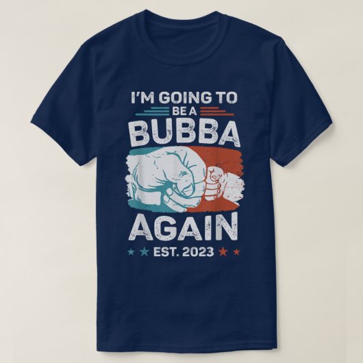 Mens Promoted To Bubba Again Est 2023 Pregnancy An T-shirt (Design voorkant)