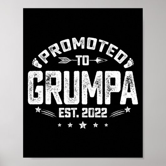 Mens Promoted To Mpa Est 2022 Funny New Mpa  Poster (Voorkant)