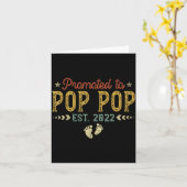 Mens Promoted To P P Est 2022 Funny New P P  Kaart (Gele Bloem)