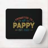 Mens Promoted To Pappy Est 2022 Funny New Pappy  Muismat (Met muis)
