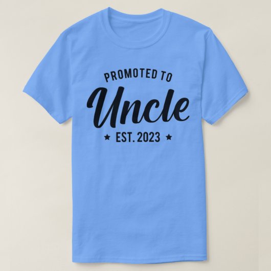 Mens Promoted to Uncle 2023 T-shirt (Design voorkant)