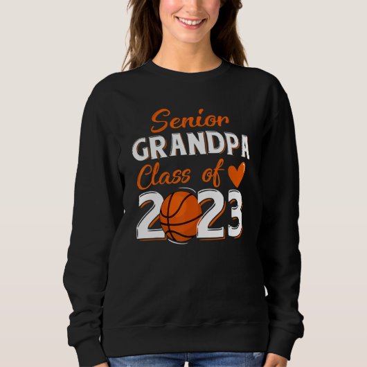 Mens Proud Grandpa Of A 2023 Senior Basketball Gra Trui (Voorkant)