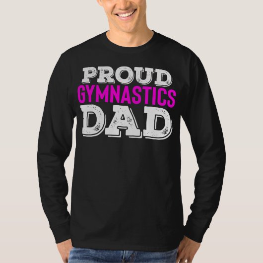 Mens Proud Gymnastics Dad Gift for Men Funny T-shirt (Voorkant)