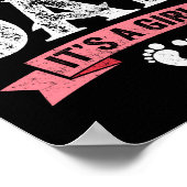 Mens Proud New Dad It's A Girl Funny Fathers Day N Poster (Hoek)