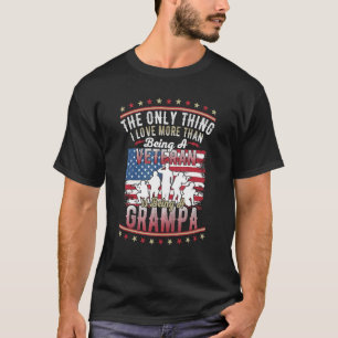 Mens Proud Us Flag I Love More Than Being A Vetera T-shirt