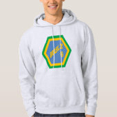 Men's Pullover Hoodie ash BRASIL 26 (Voorkant)