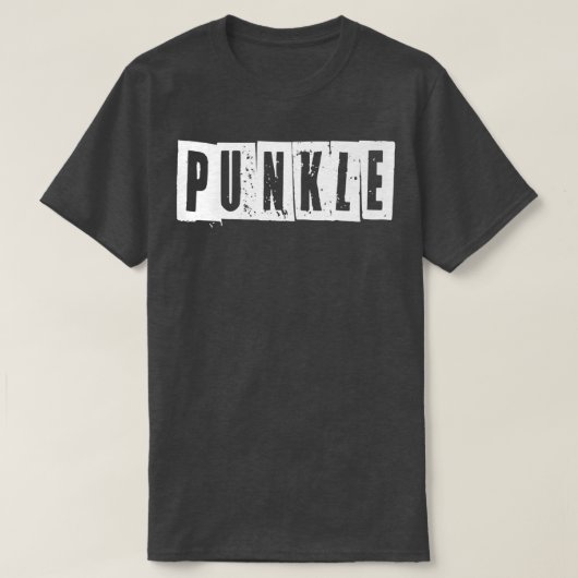 Mens Punk Uncle AKA Punkle T-shirt (Design voorkant)