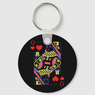 Mens Queen Of Heart Dameskleding Cadeau Voor Sleutelhanger