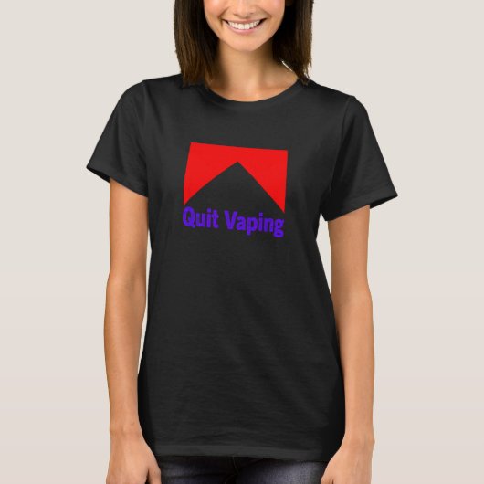 Mens Quit Vaping Be A Man T-shirt (Voorkant)