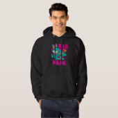 Mens Rad Papa 90s Aesthetic Nostalgia 1990's Retro Hoodie (Voorkant volledig)