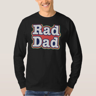 Mens Rad Vader Leven Trots Papa Nieuwe Vader Grap T-shirt