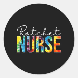 Mens Ratchet Nurse Waarderingsdag Ronde Sticker