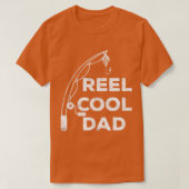Mens Reel Cool Dad  Fishing Daddy Father's Day Shi T-shirt (Design voorkant)