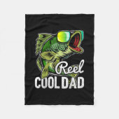 Mens Reel Cool Dad Fishing Sunglasses Funny Fleece Deken (Voorkant)