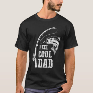 Mens Reel Cool Dad T Shirt Fishing Daddy Funny 1
