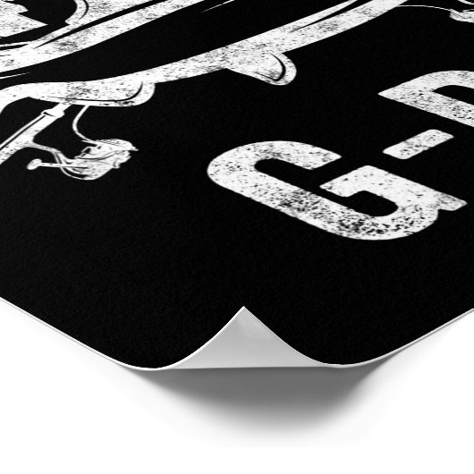 Mens Reel Cool G-pa Shirt Funny Fisherman Christma Poster (Hoek)