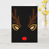 Mens Reindeer Face Gles Christmas Costume Pajama B Kaart (Gele Bloem)