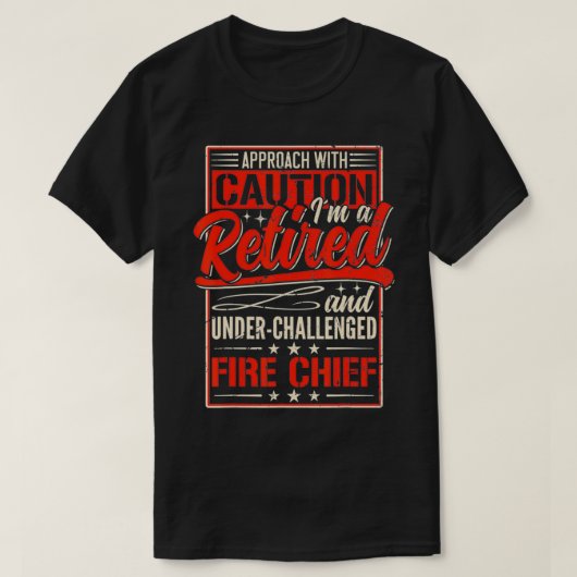 Mens Retired Fire Chief Firefighter Retirement 202 T-shirt (Design voorkant)