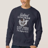 Mens Retired Lineman Lineworker Retirement Trui (Voorkant)