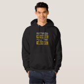 Mens Retired Messenger Full Time Grandpa Retiremen Hoodie (Voorkant volledig)