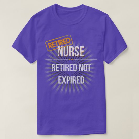 Mens Retired Nurse Retirement Gift for Nurses T-shirt (Design voorkant)