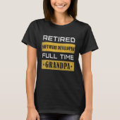 Mens Retired Software Developer Full Time Grandpa T-shirt (Voorkant)