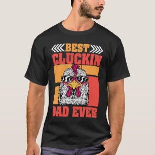 Mens Retro Beste Kakkende Vader Ooit Kippenvader H T-shirt