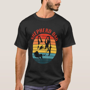 Mens Retro Duitse Herdershond Vader Hond Vader Her T-shirt