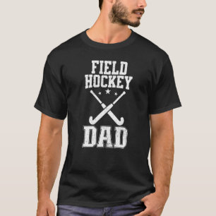 Mens Retro Field Hockey Dad T-shirt
