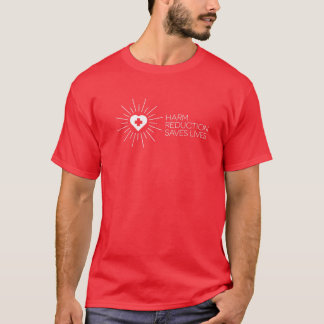 Mens Retro Harm Reduction Saves Lives Vintage Men T-shirt