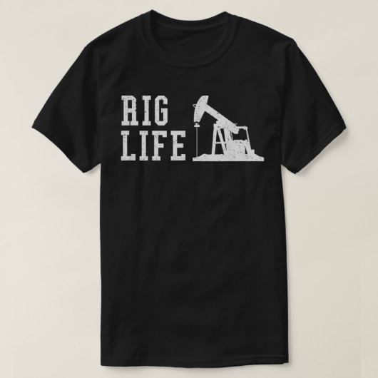 Mens Rig Life Oilfield Rig Worker  T-shirt (Design voorkant)