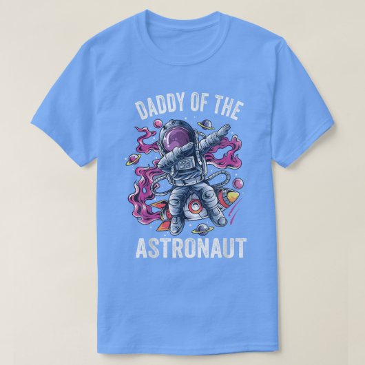 Mens Rocket Father Dad Daddy Man FaAstronaut  T-shirt (Design voorkant)