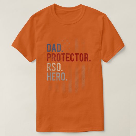 Mens RSO Dad Men's Hero Protector Father's Day T-shirt (Design voorkant)