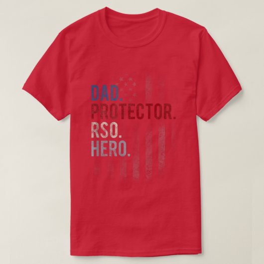 Mens RSO Dad Men's Hero Protector Father's Day T-shirt (Design voorkant)