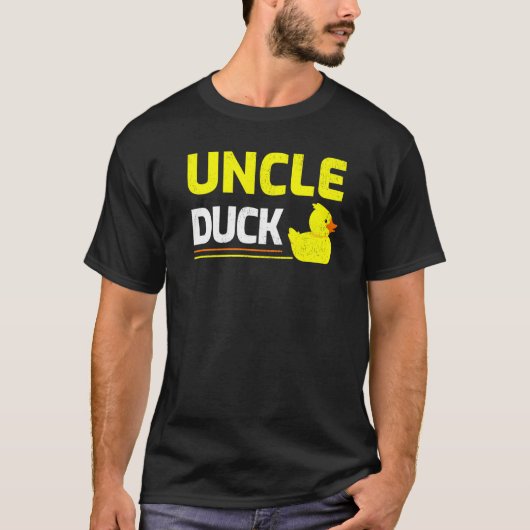 Mens Rubber Eendje Eend Oom Eend Vaderdag T-shirt (Voorkant)