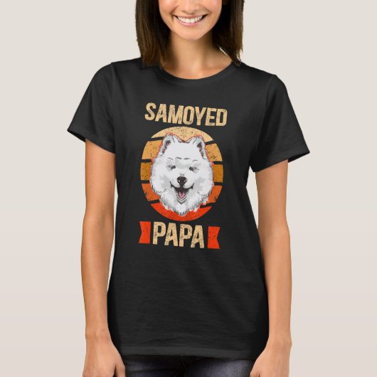 Mens Samoyed Papa Samoyeds Dog Owner Samoyed T-shirt (Voorkant)