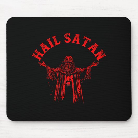 Mens Satan Satanisch Geit Regeringsagentschap Goth Muismat (Voorkant)