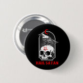 Mens Satan Satanisch Schedel Overheidsagentschapth Ronde Button 5,7 Cm (Voorkant /achterkant)