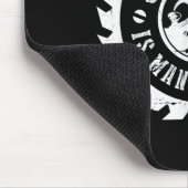 Mens Sawdust Is Man Glitter Woodworking Carpenter Muismat (Hoek)