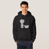 Mens scheerborstel kom hoodie (Voorkant volledig)