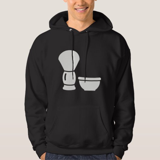 Mens scheerborstel kom hoodie (Voorkant)