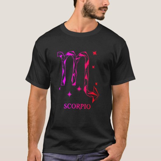 Mens Schorpioen Zodiac 2 T-shirt (Voorkant)